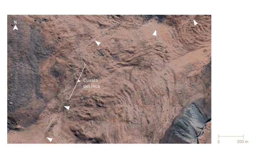 El Camino del Inca en el río Yeso